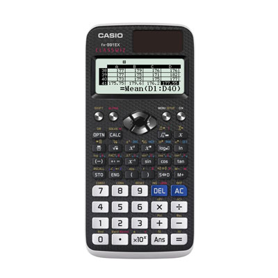 Calcolatrice tecnico-scientifica Casio 552 funzioni fx-991cw-w-et-v