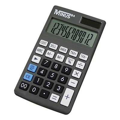 Calcolatrice tascabile Minus b4 12 cifre