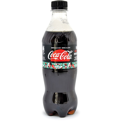 Coca cola zero bottiglietta plastica pet cl.45