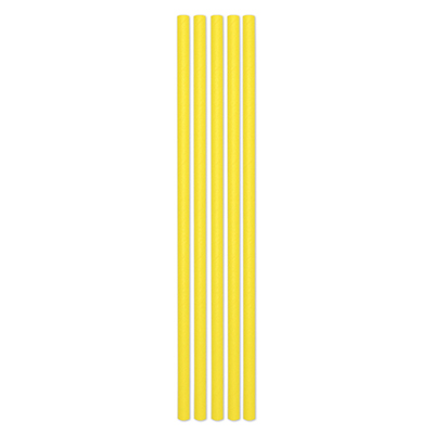 Cannucce ecolor in carta diam cm 0,5 h 20 cm pz.50 col.giallo