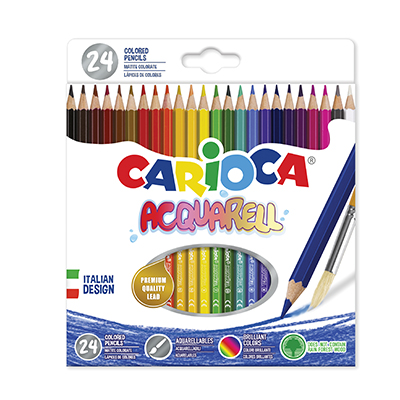 Pastelli acquarellabili Carioca pencil pz 24