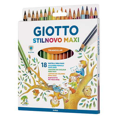 Pastelli Giotto stilnovo maxi - pz 18